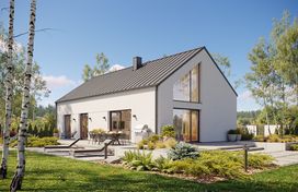 Projekt gotowy Malmo 110 - parterowy dom o powierzchni 110,80 m², z dachem w stylu "dwuspadowy" - zdjęcie 2