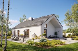 Projekt gotowy Malmo 110 plus - parterowy dom o powierzchni 110,80 m², z dachem w stylu "dwuspadowy" - zdjęcie 3