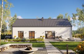 Projekt gotowy Malmo 110 plus - parterowy dom o powierzchni 110,80 m², z dachem w stylu "dwuspadowy" - zdjęcie 4