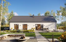 Projekt gotowy Malmo 110 plus - parterowy dom o powierzchni 110,80 m², z dachem w stylu "dwuspadowy" - zdjęcie 4