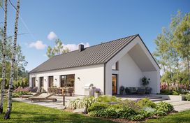 Projekt gotowy Malmo 130 plus - parterowy dom o powierzchni 130,40 m², z dachem w stylu "dwuspadowy" - zdjęcie 3