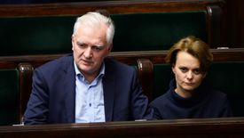 Jadwiga Emilewicz i Jarosław Gowin w Sejmie.