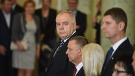Na zdjęciu Jacek Sasin, Marian Banaś, Dariusz Piontkowski.