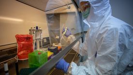 Instytut Chemii Bioorganicznej Polskiej Akademii Nauk w Poznaniu. W laboratorium wykonuje się testy na obecność koronawirusa