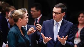 Mateusz Morawiecki i duńska premier Mette Frederiksen
