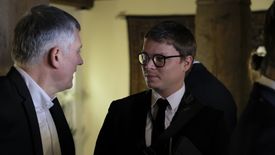 Na zdjęciu po prawej Jarosław Królewski, prezes Synerise i prywatny inwestor Wisły Kraków