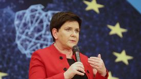 13.04.2019. Wicepremier Beata Szydło podczas spotkania z mieszkańcami Jabłonki.