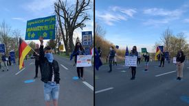 Mieszkańcy pogranicza polsko-niemieckiego protestowali przeciwko restrykcjom dot. przekraczania granic