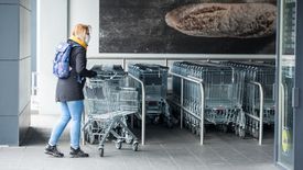Lidl shopping trade shopping carts
