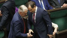 Sejm. Jarosław Gowin i Zbigniew Ziobro