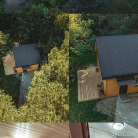 Domek z stawem w lesie SAUNA (BALIA)