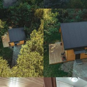 Domek z stawem w lesie SAUNA (BALIA)