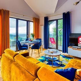 Apartament Penthaus Dwupoziomowy z Klimatyzacją i 2 Łazienkami - 5D Apartamenty Karpacz 