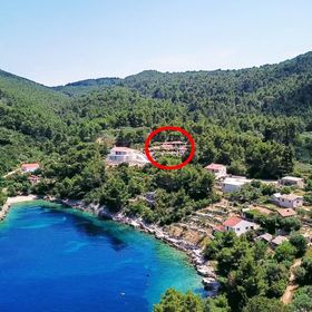 Apartmanok Családok Részére Medencével Öböl Poplat, Korcula - 18258 Poplat