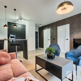 Apartament Fuzja Black by LookAp Łódź