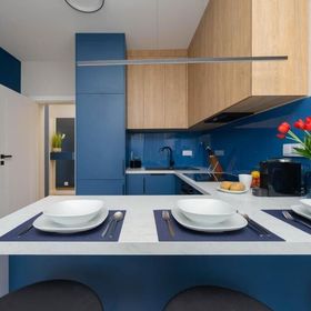 Apartament w Sercu Warszawy Biurko do Pracy Zdalnej by Noclegi Renters