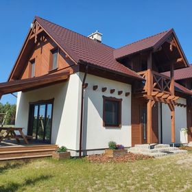 MILOCHÓWKA - dom drewniany bliźniak Wdzydze Tucholskie