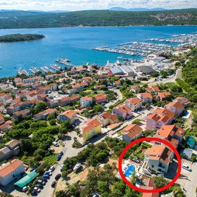 Apartmanok Családok Részére Medencével Punat, Krk - 5345 Punat