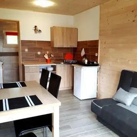 Domki na górze widokowej Plisz