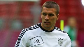 Lukas Podolski na testach Volkswagena