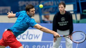 Challenger Wrocław: Hubert Hurkacz nie wykorzystał dzikiej karty