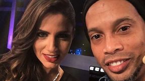 Piłkarze nie potrafią jej odmówić. Ronaldinho odwiedził uroczą prezenterkę