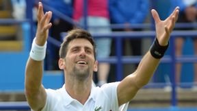 ATP Eastbourne: Novak Djoković w pierwszym od dwóch lat finale na trawie, zwycięstwo Gaela Monfilsa z chwilą grozy