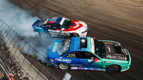 James Deane na podium Formuły DRIFT w Kanadzie