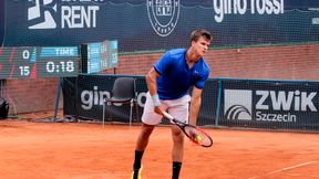 Tenis. Challenger Drummondville: Karol Drzewiecki odpadł w deblu z nowym partnerem