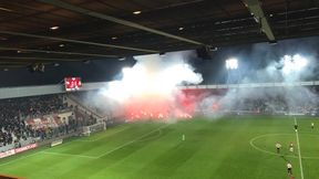 Przerwane derby Krakowa! Kibice Cracovii ostrzelali sektor gości