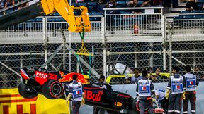 Max Verstappen stracił moc i uderzył w bandę