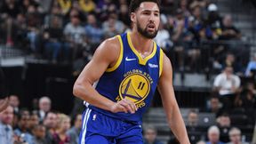 Klay Thompson trafił 10 rzutów za trzy z rzędu w MLK Day, 76ers roznieśli Rockets