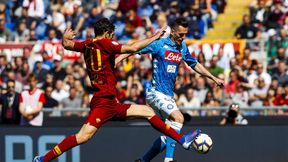 Serie A. AS Roma - Napoli. Zobacz świetną bramkę Arkadiusza Milika. Co za przyjęcie!