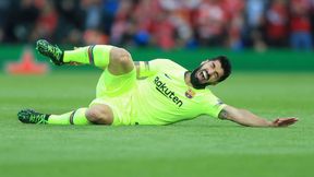 Primera Division. Athletic Bilbao - FC Barcelona. Luis Suarez kontuzjowany