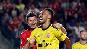 ICC: Arsenal - Bayern. Pierre Emerick-Aubameyang wyściskał się z Robertem Lewandowskim