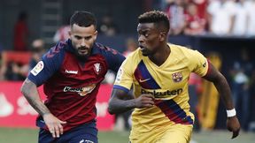 La Liga. Osasuna Pampeluna - FC Barcelona. Remis mistrza Hiszpanii. Premierowy gol 16-letniego Ansu Fatiego