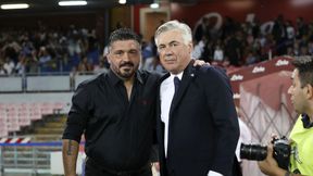 Serie A. SSC Napoli - Parma. Gennaro Gattuso i Carlo Ancelotti - przyjaciele wchodzą po sobie