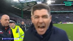 Derby Glasgow. Celtic - Rangers: Steven Gerrard oszalał po wyjazdowym zwycięstwie (wideo)