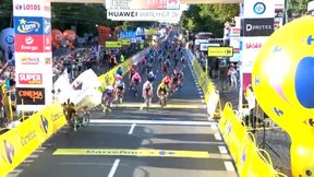 Kolarstwo. Tour de Pologne. Zobacz, jak doszło do wypadku na mecie 1. etapu [WIDEO]