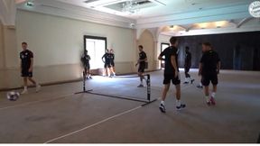 Liga Mistrzów. PSG - Bayern. Zabawa z piłką w hotelu. Tak wyglądał ostatni trening Bawarczyków (wideo)