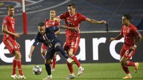 Liga Mistrzów: PSG - Bayern. Neymar kopnął Roberta Lewandowskiego. Skończyło się żółtą kartką