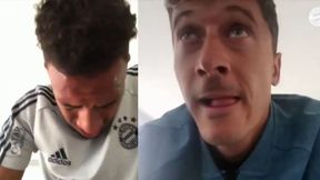 Bundesliga. Robert Lewandowski na rowerku. Tak wyglądał wirtualny trening Bayernu Monachium [WIDEO]