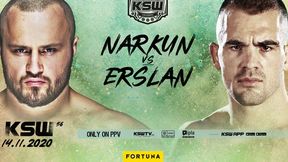 MMA. KSW 56. Tomasz Narkun kontra Ivan Erslan o mistrzowski pas w wadze półciężkiej