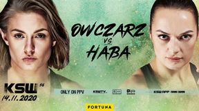 MMA. KSW 56. Karolina Owczarz - Justyna Haba. Zapowiedź walki [WIDEO]