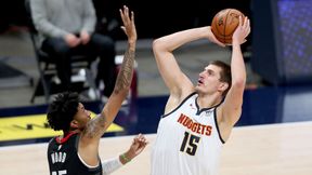 NBA. Genialny Jokić z 18 asystami, Serb pokonał Hardena. Kontuzja Moranta