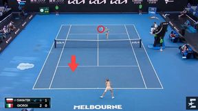 Australian Open 2021. "Ale pięknie, ale łatwo". Tak Iga Świątek pokonała Camilę Giorgi (wideo)