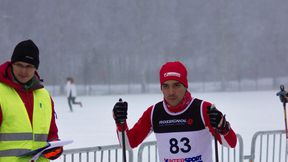 Oberstdorf 2021. Pracownik tartaku na trasie. W jego kraju nie ma nawet związku narciarskiego