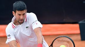 Novak Djoković krzyczał na sędziego, potem przepraszał. Słota nie zatrzymała rzymskiego pochodu Serba