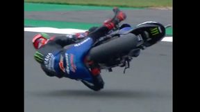 MotoGP. Fatalny upadek Fabio Quartararo na Silverstone. Francuz pokonał ból