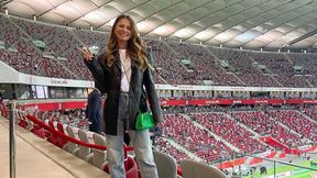 "Nareszcie na Narodowym!". Anna Lewandowska z córeczką wspierały Biało-Czerwonych